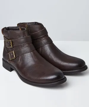 Joe Browns Mens Remix Leather Boots - Brown