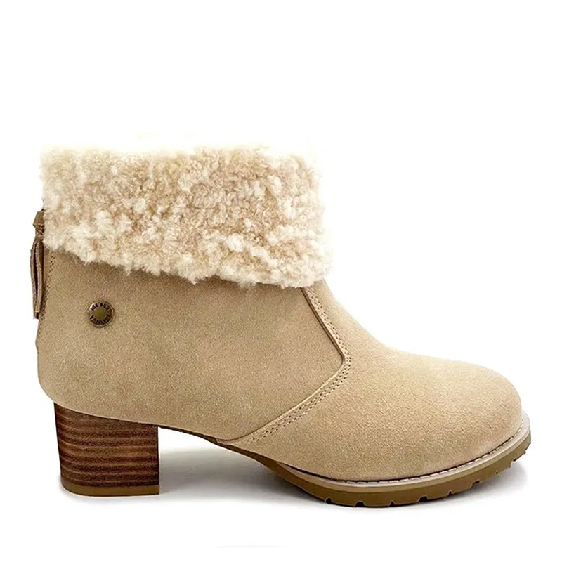 Josephine Curly Wool Sheepskin Boots