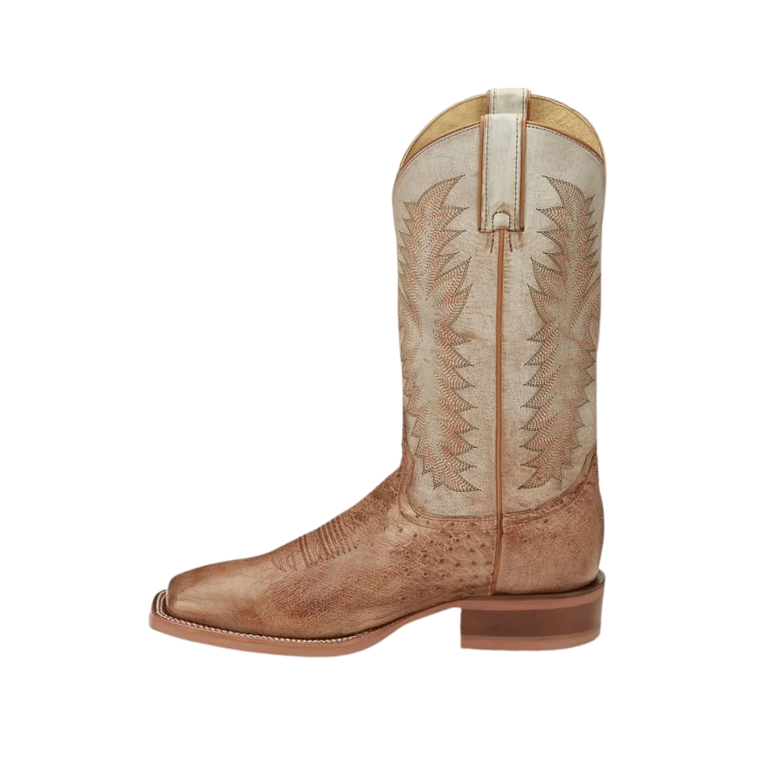 Justin Men's Breck Smooth Ostrich Western Boot