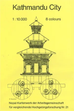 Kathmandu City (3rd Edition) City Map by Nelles Verlag (1998)