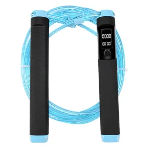 KYTO 2200 Calorie Counting Electronic Double Color Skipping Rope For Test, Rope Length:3m(Blue)