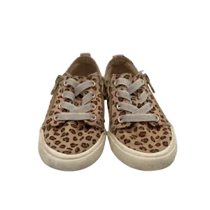 Leopard Print Zip-Up Sneakers