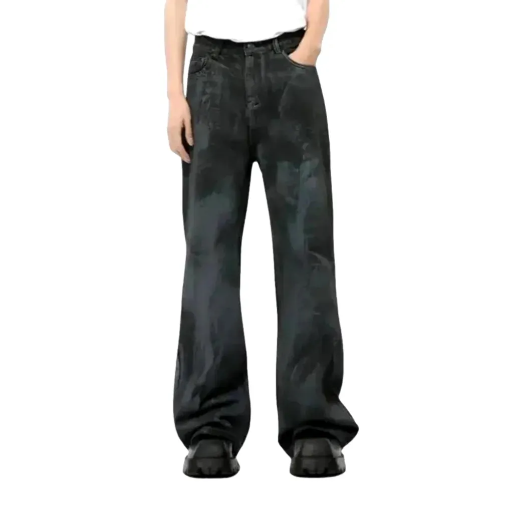 Loose fit bootcut fashion men's jeans