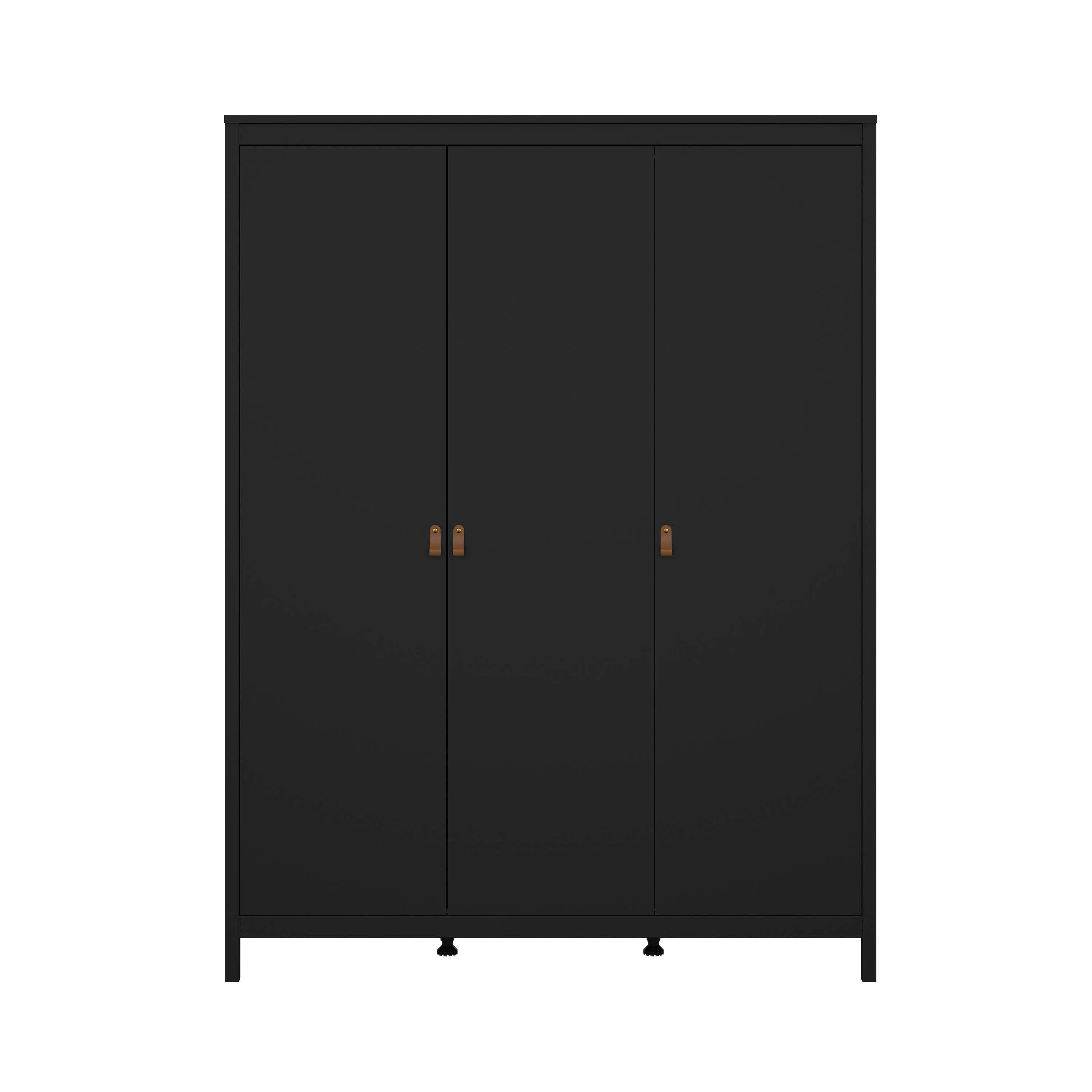 Madrid Wardrobe with 3 Doors - Black