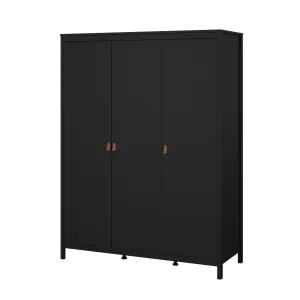 Madrid Wardrobe with 3 Doors - Black