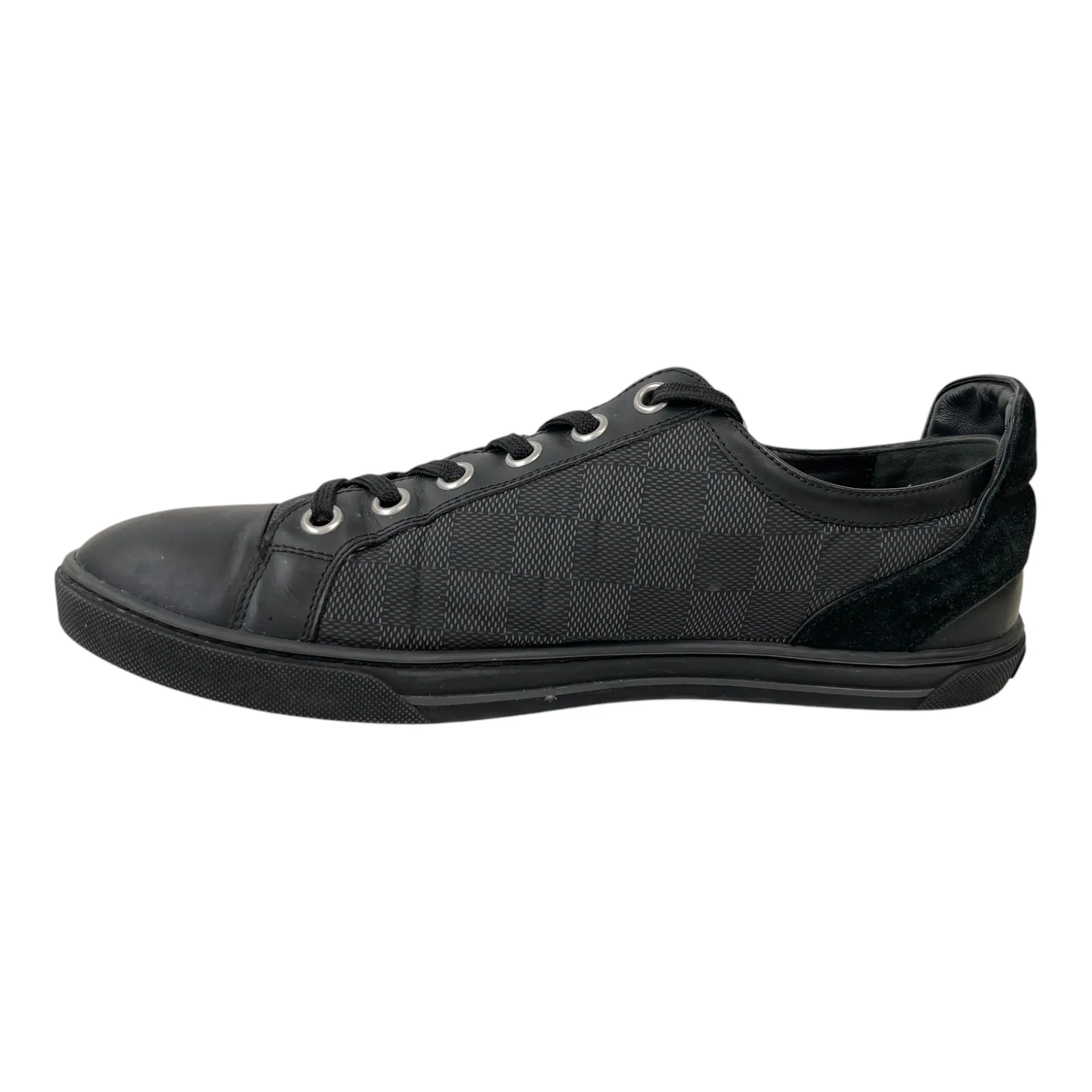 Men's Damier Low Trainers Black Size EU 42 / UK 8