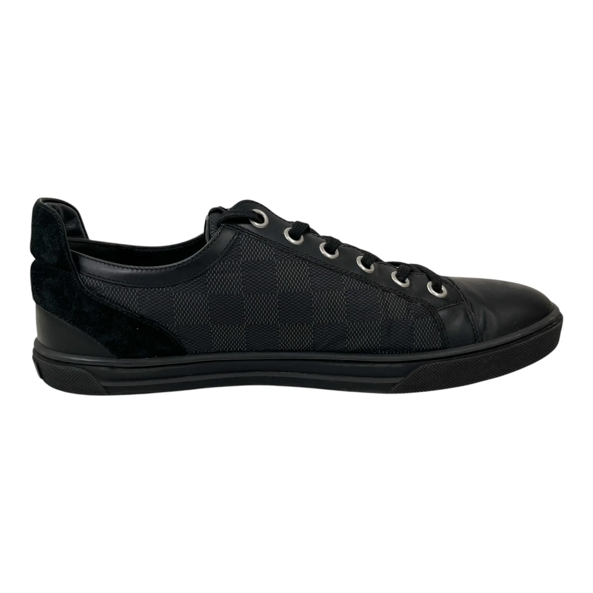 Men's Damier Low Trainers Black Size EU 42 / UK 8