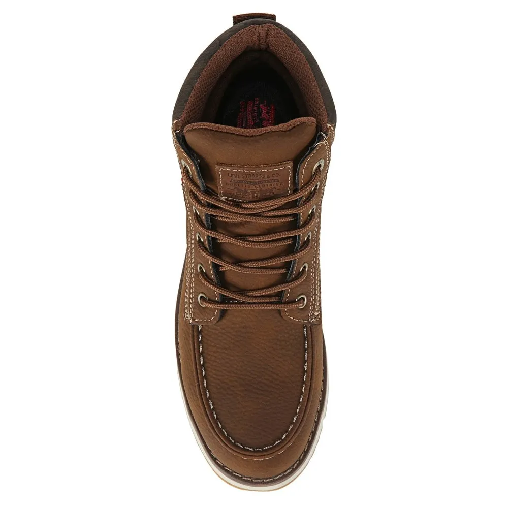 Men's Dean Moc Toe Levi'S Lace-Up Boots, Brown