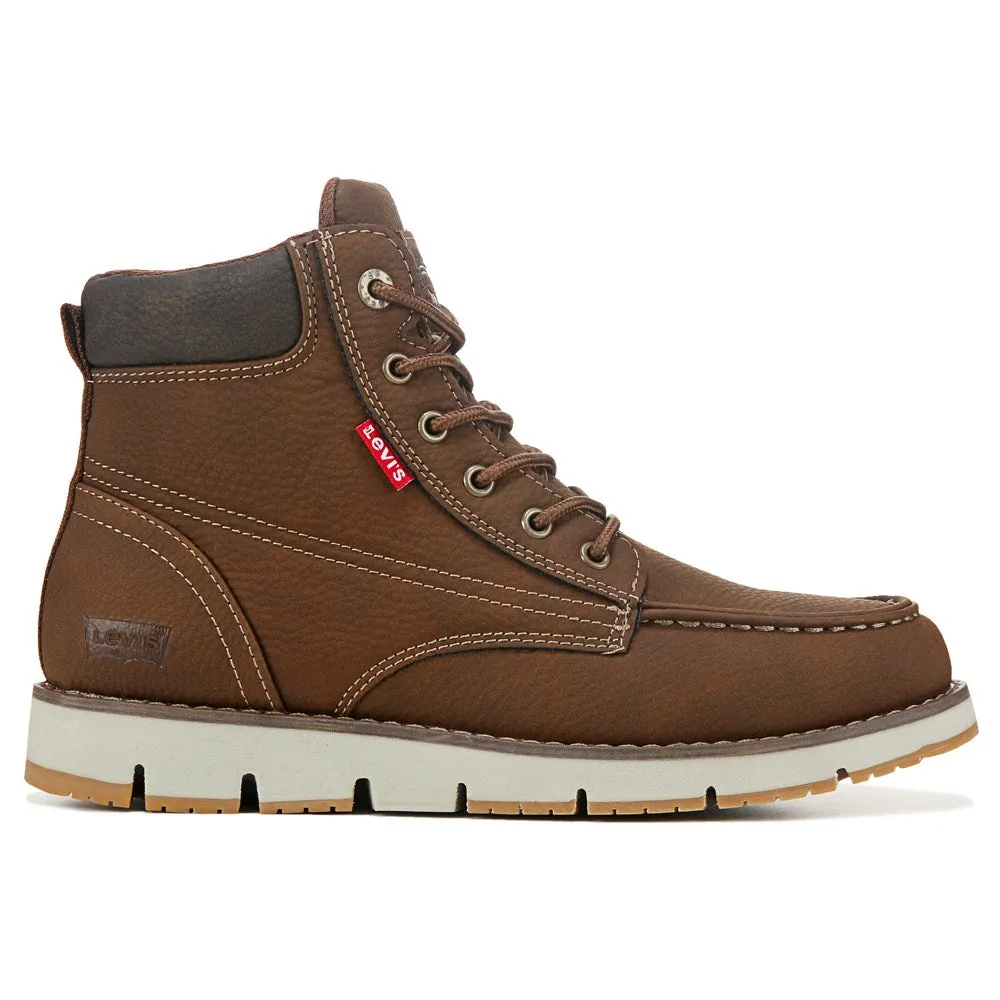 Men's Dean Moc Toe Levi'S Lace-Up Boots, Brown