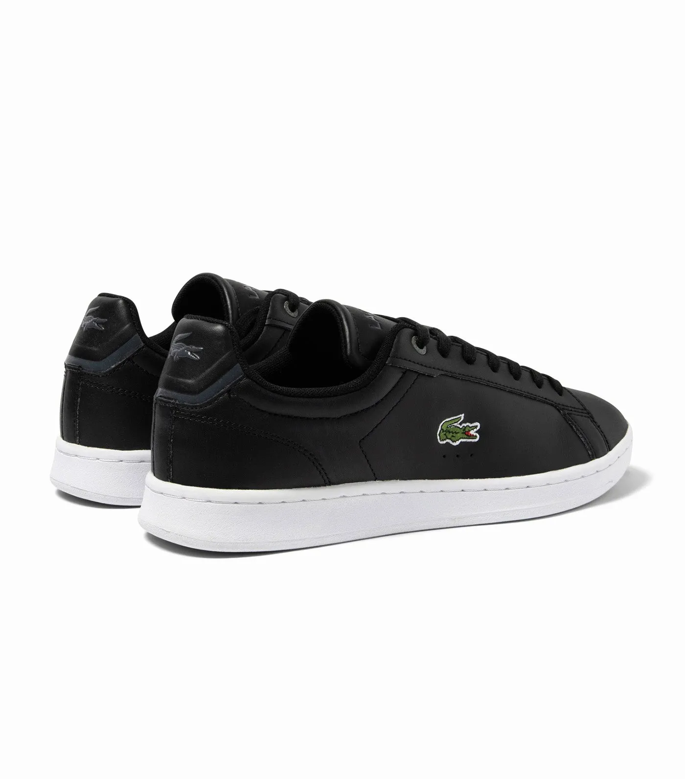 Men's Lacoste Carnaby Pro BL Leather Tonal Sneakers Black/White