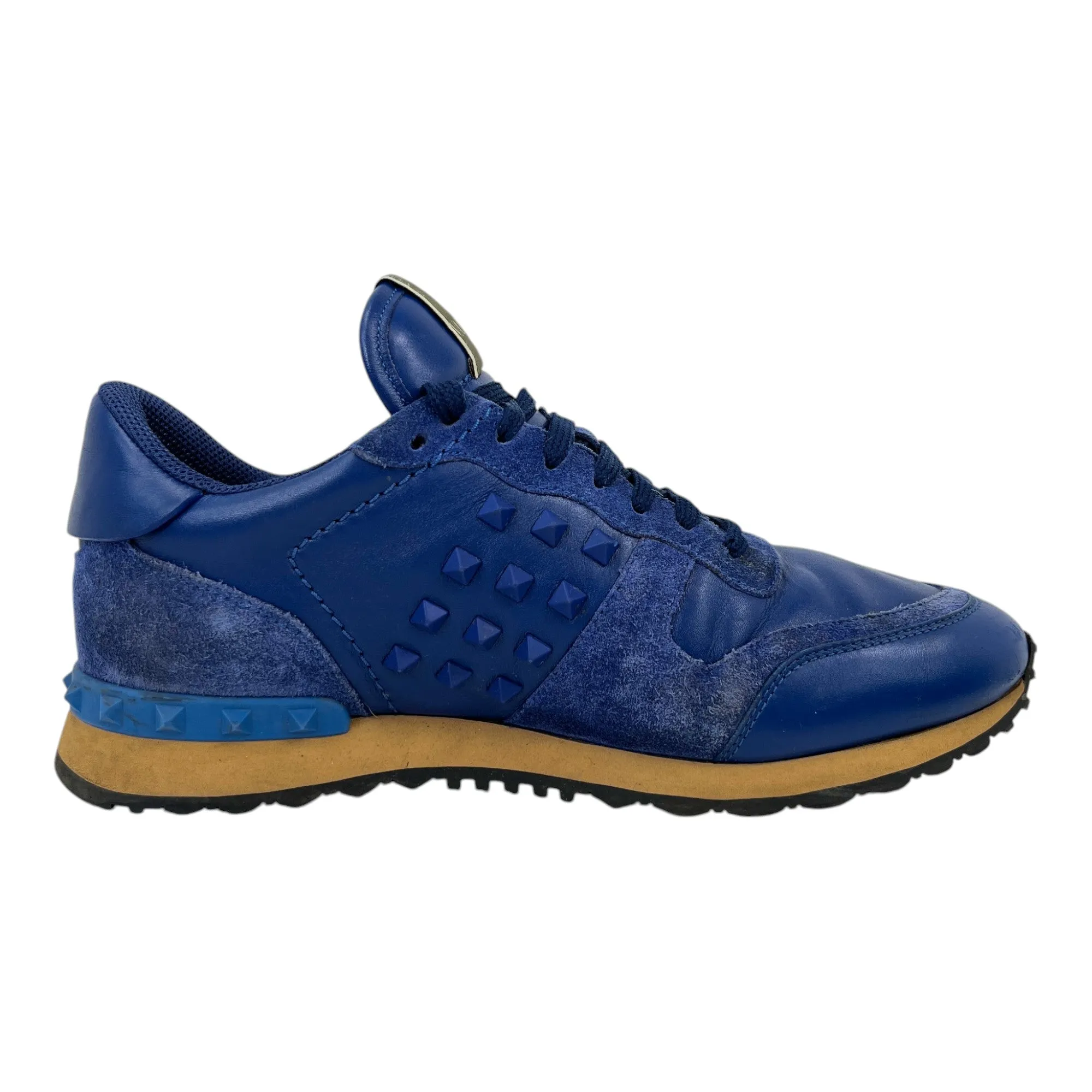 Men's Rockstud Low Trainers Blue Size EU 41 / UK 7