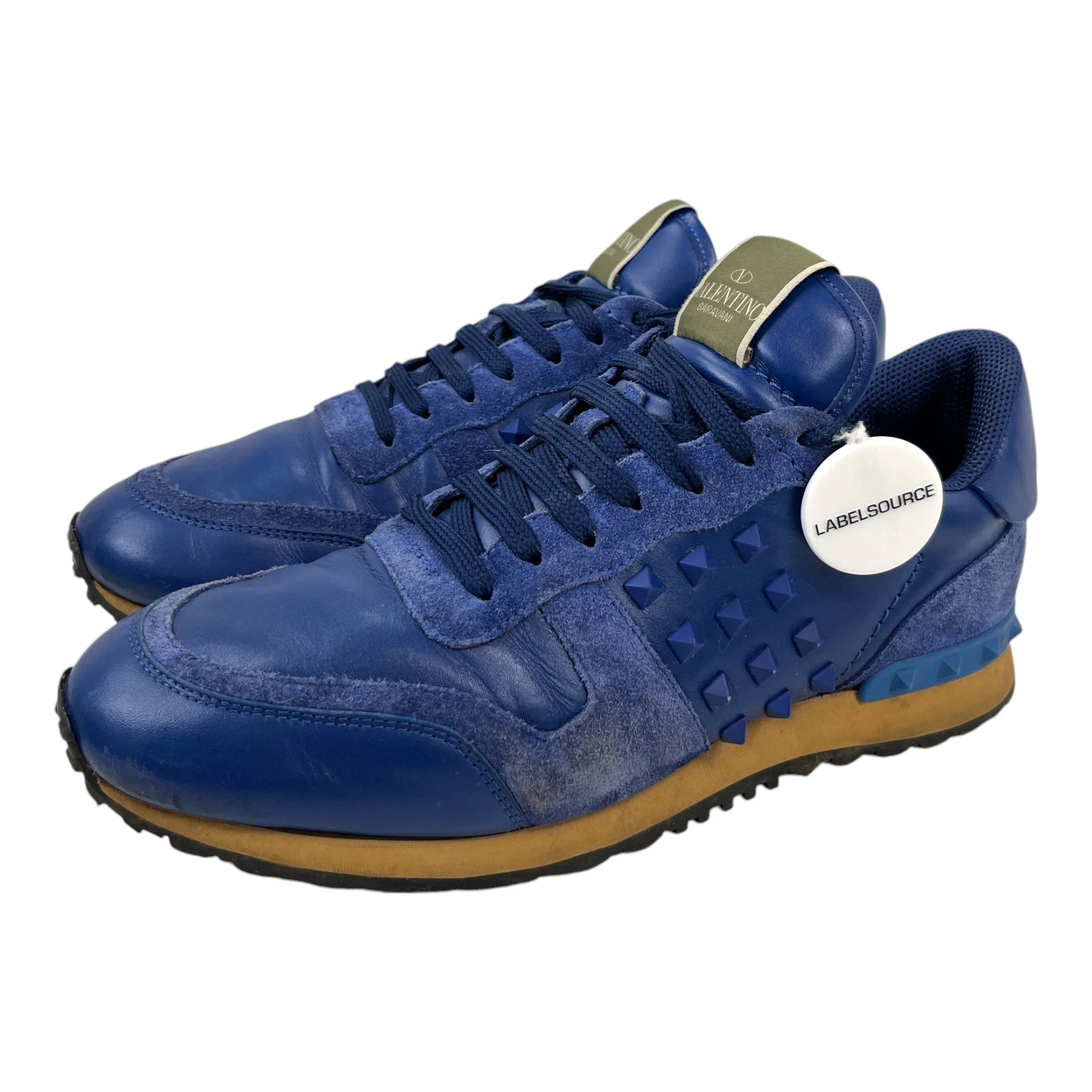 Men's Rockstud Low Trainers Blue Size EU 41 / UK 7