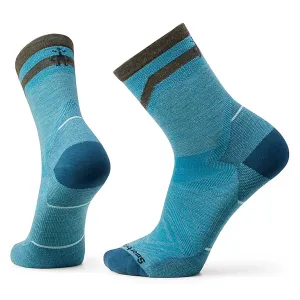 Men's Run Zero Cushion Mid Crew Pattern Socks