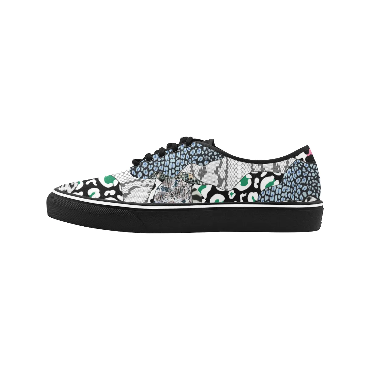 Men's Wild Animal Print Canvas Low Top Shoes