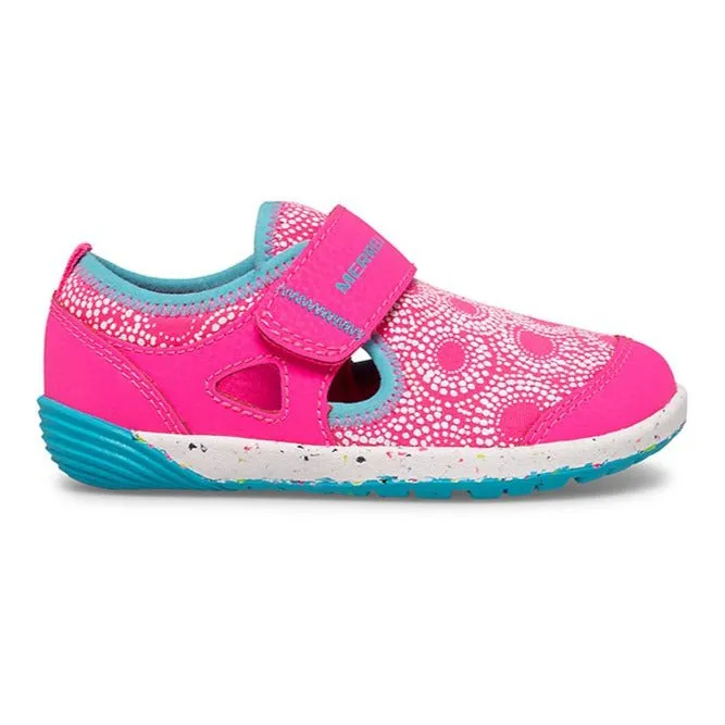 Merrell Berry/Turquoise Bare Steps H2O Chroma Baby/Toddler Sneaker