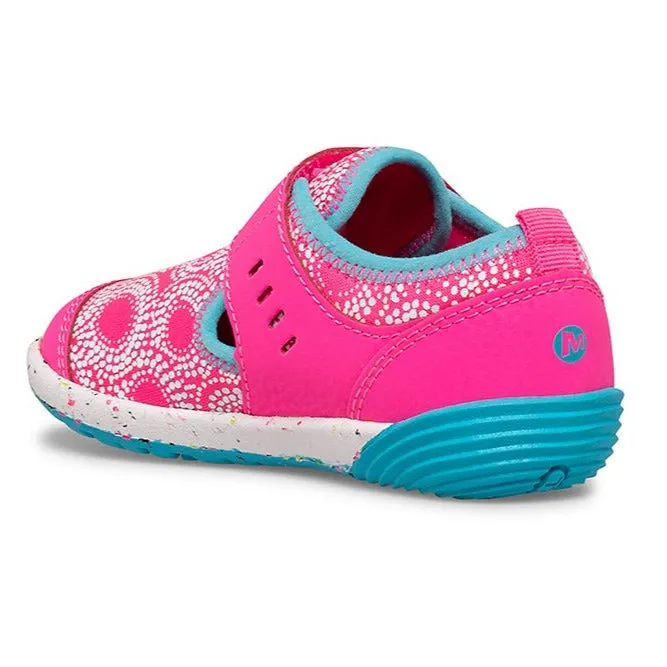 Merrell Berry/Turquoise Bare Steps H2O Chroma Baby/Toddler Sneaker