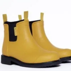 Merry People Bobbi Boots Mustard Yellow & Black