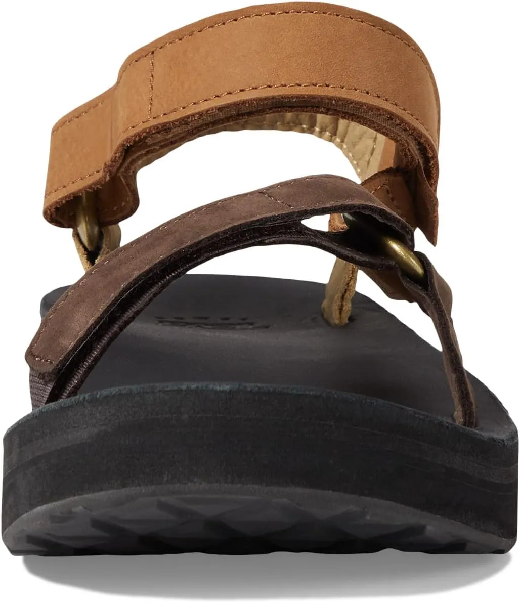 Midform Universal Leather Teva Sandals, Neutral Multi