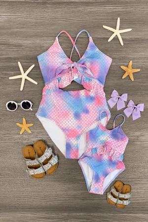 Mom & Me - Mermaid One Piece Swimsuit