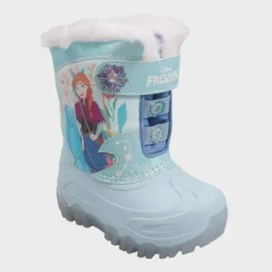 New - Toddler Girls' Frozen Winter Boots - Blue 9T