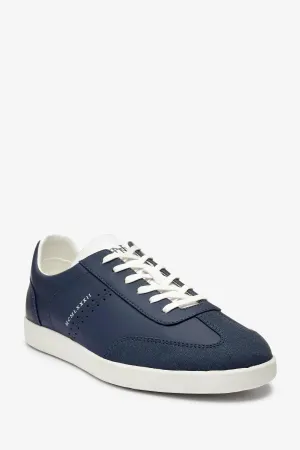 Next Navy Retro Mens Trainers