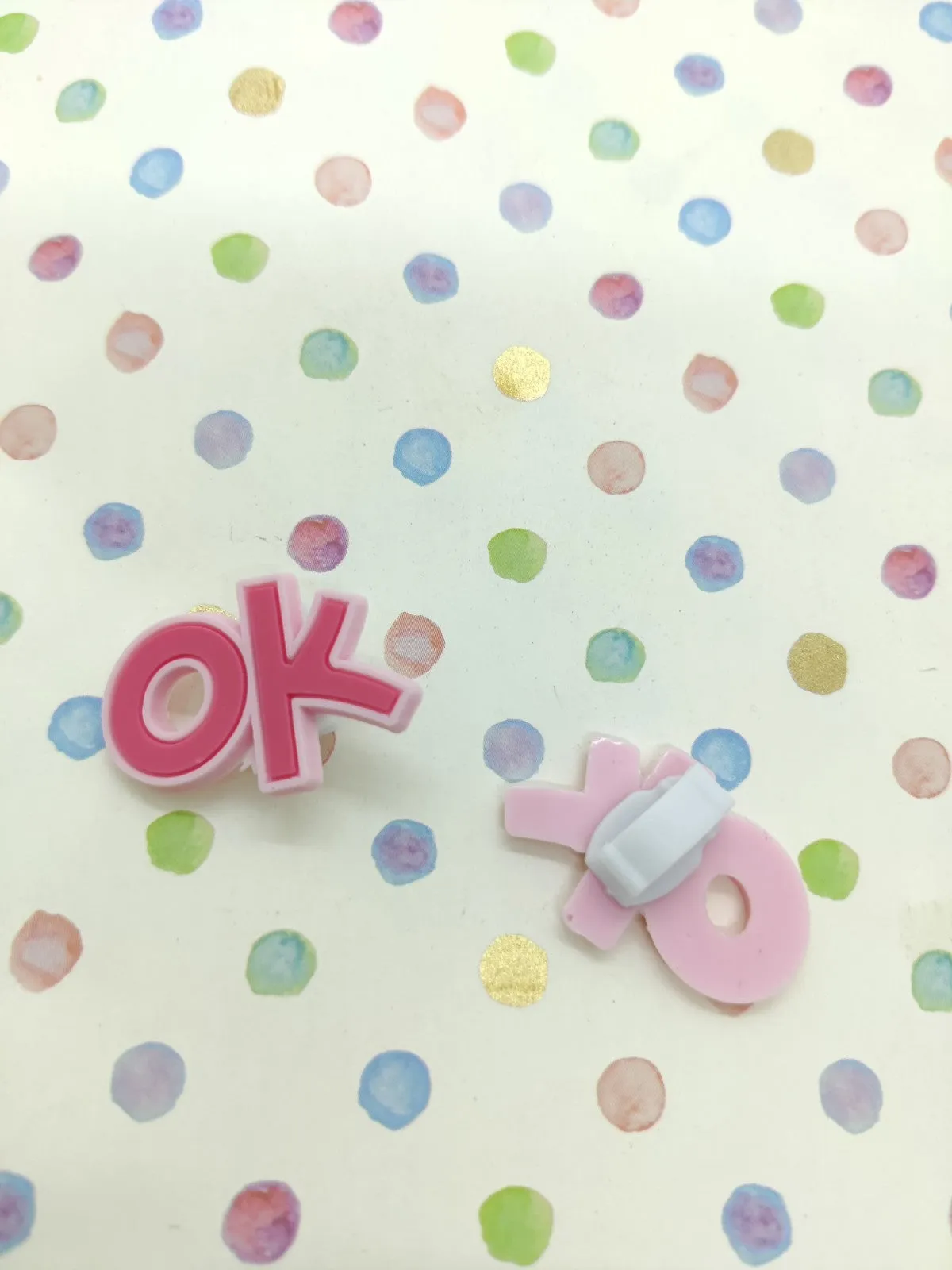 OK SHOE CHARMS - PINK