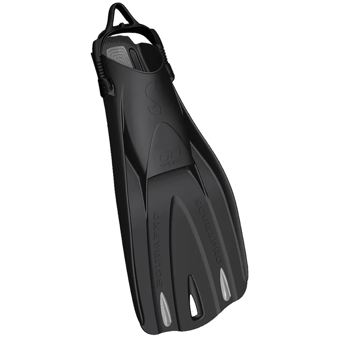 Open Box ScubaPro GO Sport Dive Fins, Black, Size: X-Large