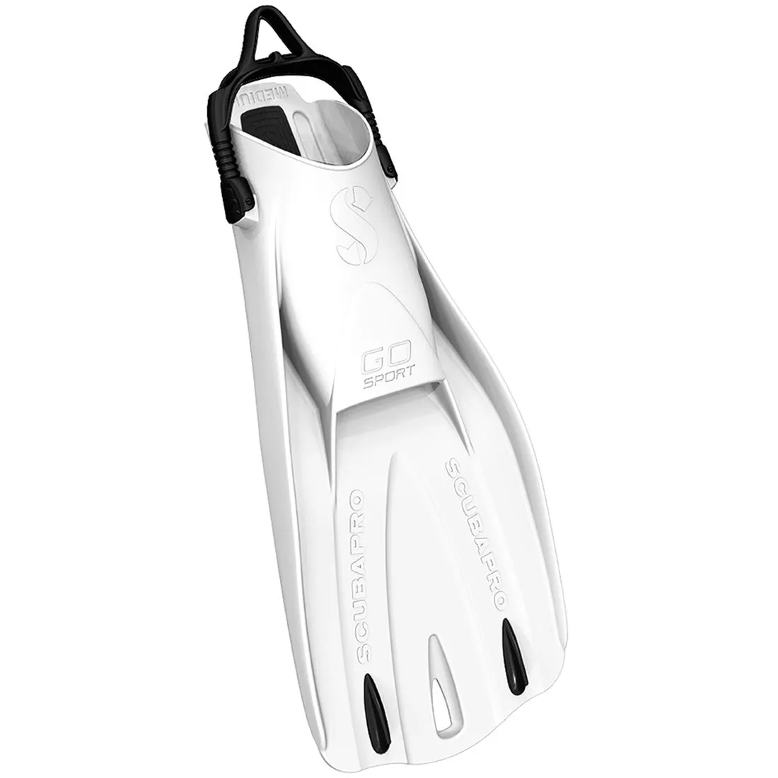 Open Box ScubaPro GO Sport Dive Fins, White, Size: Large