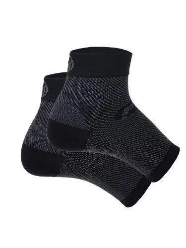 OS1st FS6 Sports Compression Plantar Fasciitis Foot Sleeve Pair Black