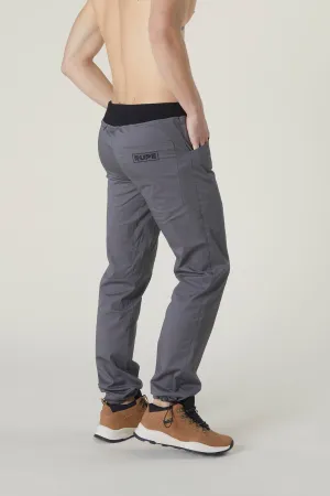 Pantalone arrampicata PIRENEI grigi uomo realizzato a mano