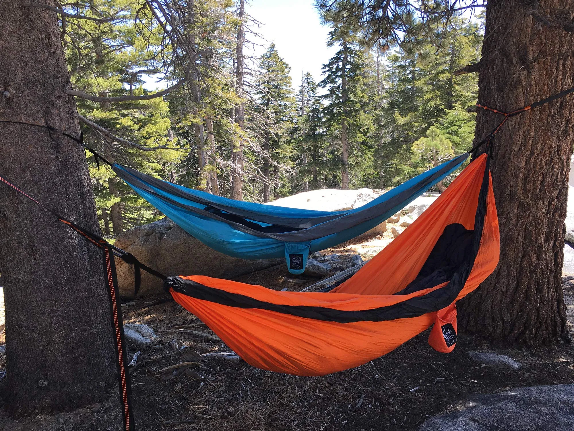 Parachute Nylon Hammock with Tree Straps - Starlight Mountain Outfitters