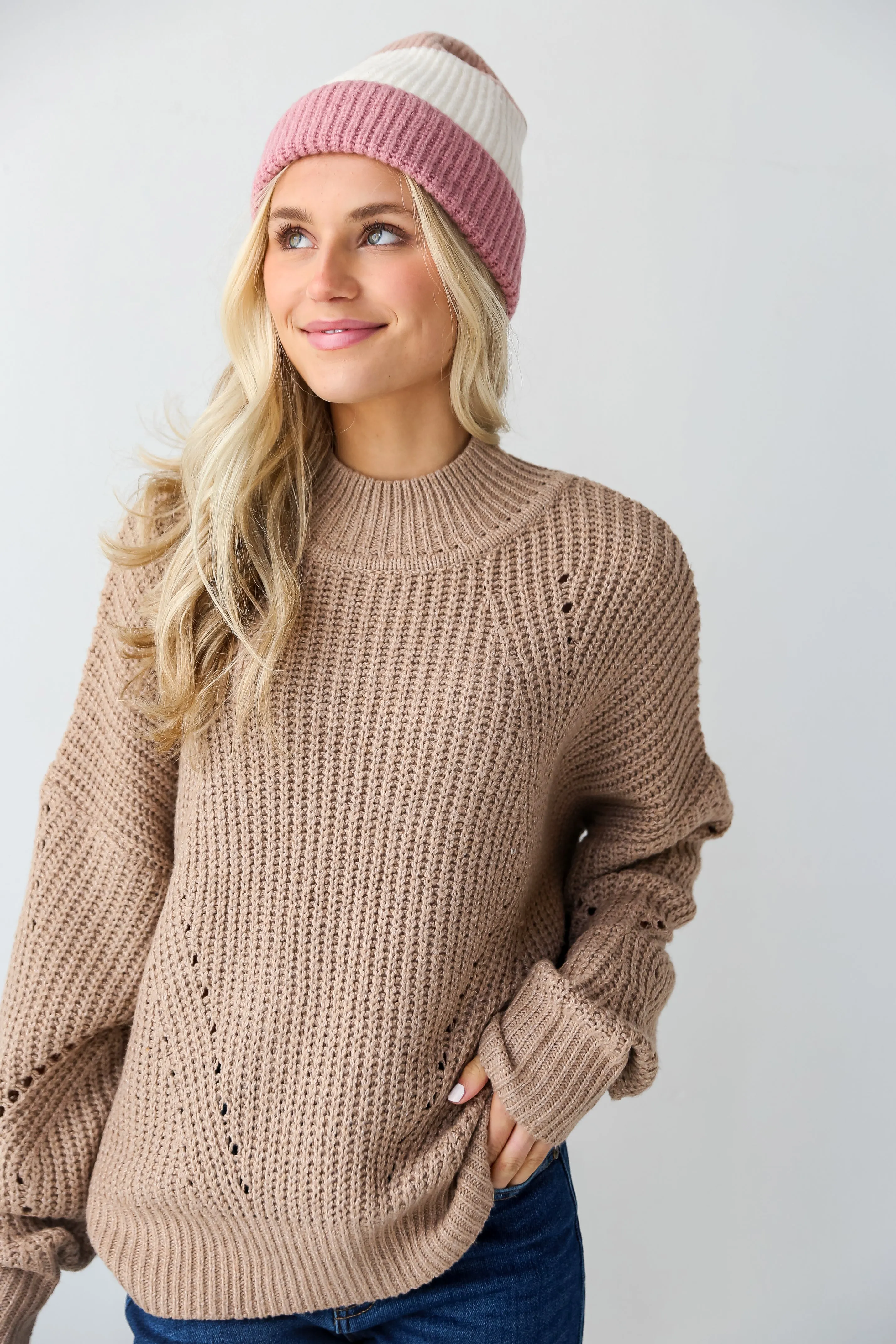 Perfect Comfort Mocha Oversized Sweater