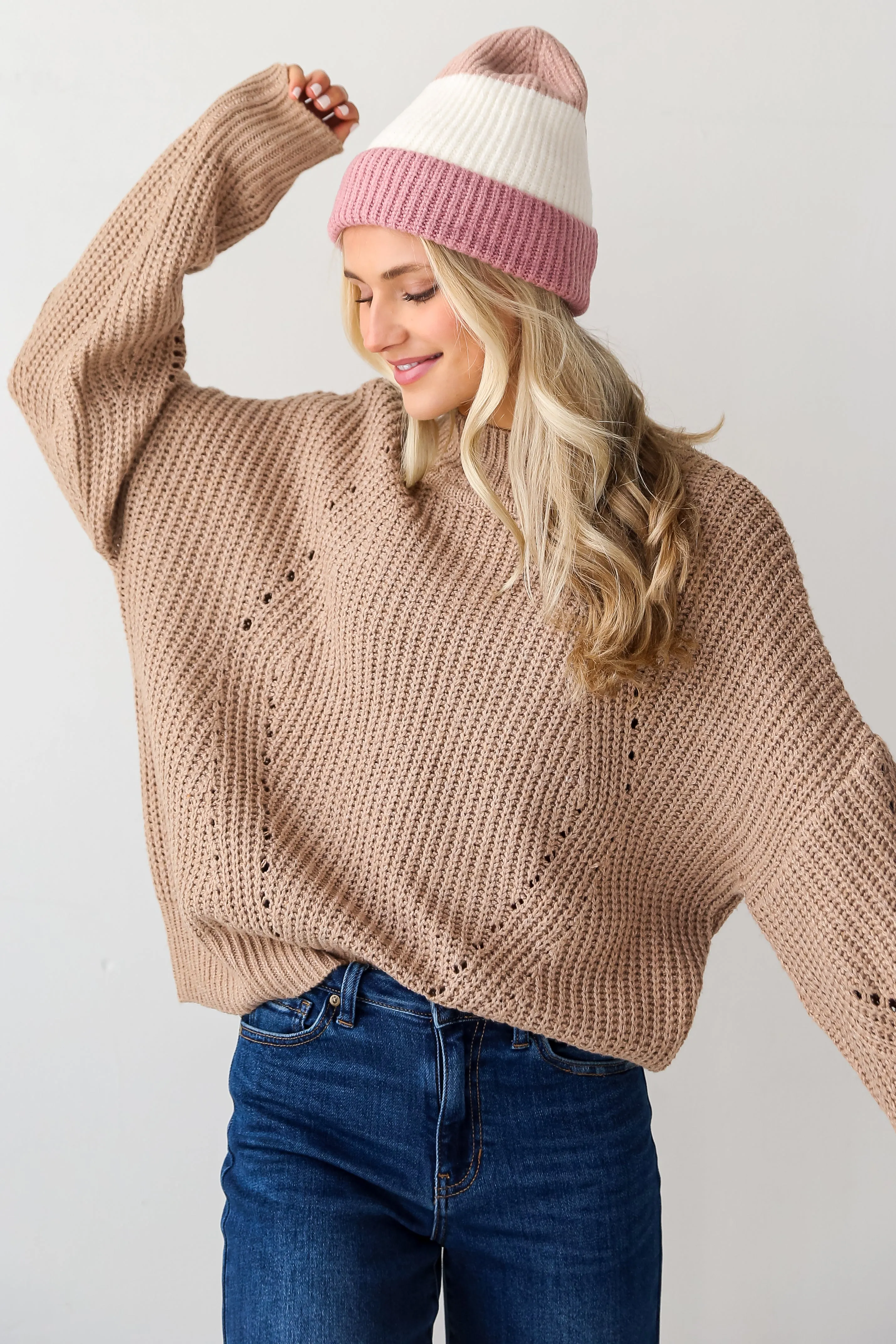 Perfect Comfort Mocha Oversized Sweater