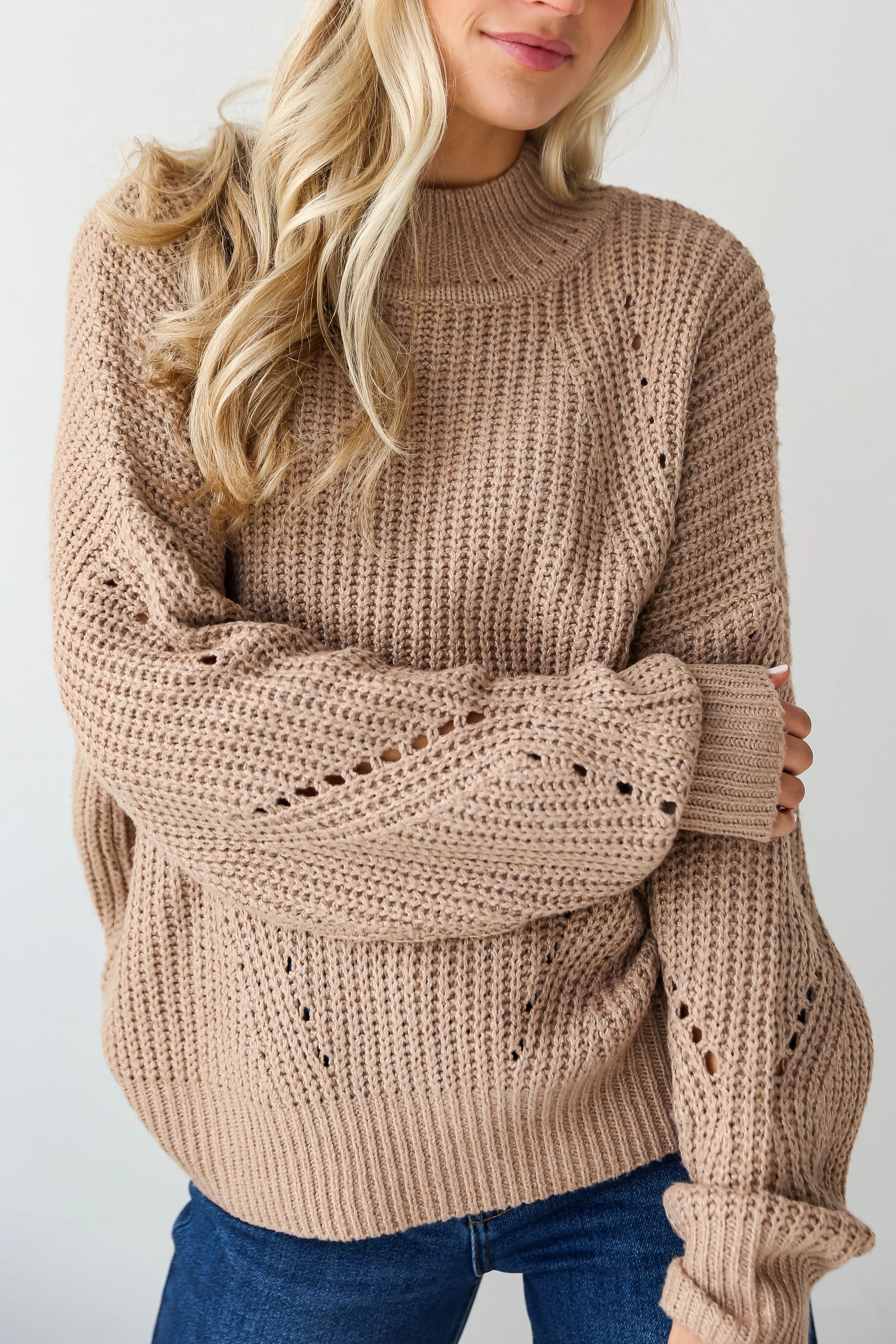 Perfect Comfort Mocha Oversized Sweater