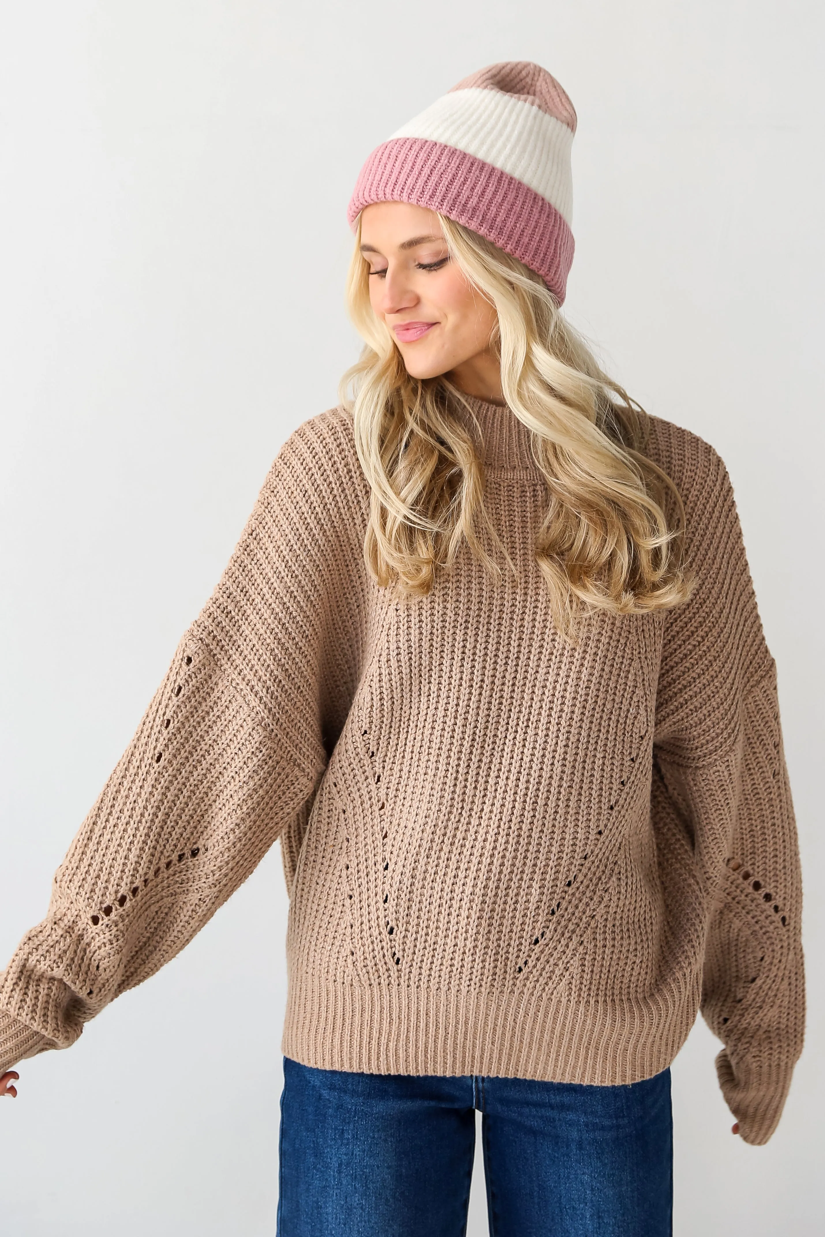 Perfect Comfort Mocha Oversized Sweater