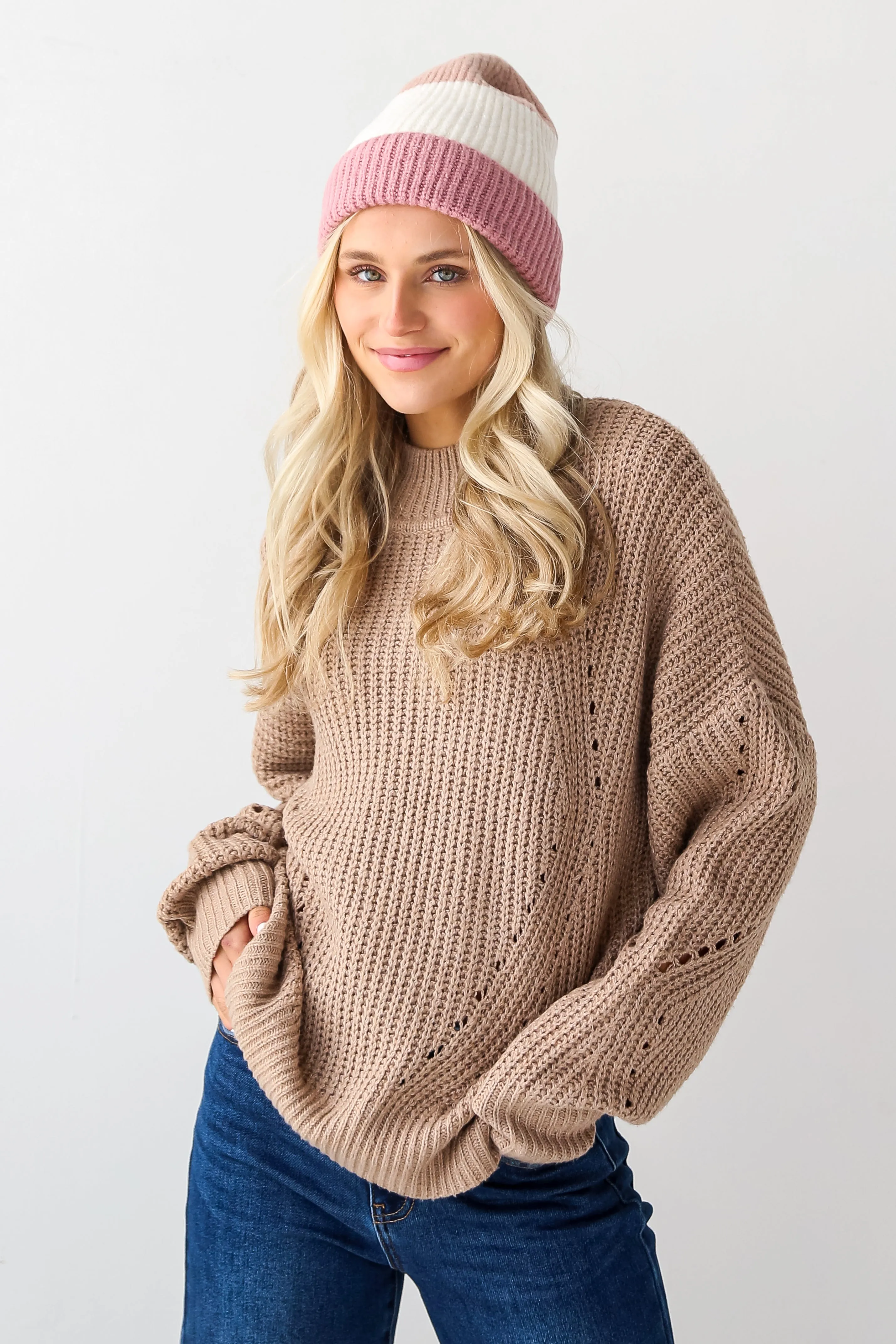 Perfect Comfort Mocha Oversized Sweater