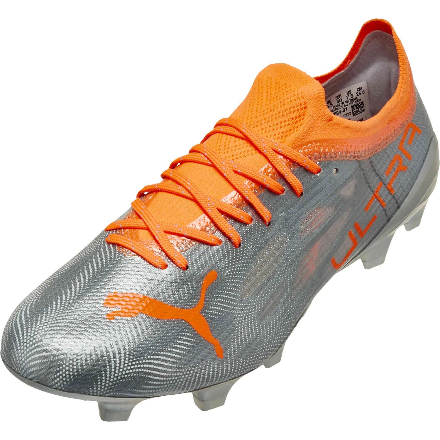 PUMA ULTRA 1.4 FG/AG-DIAMOND SILVER/NEON CITRUS