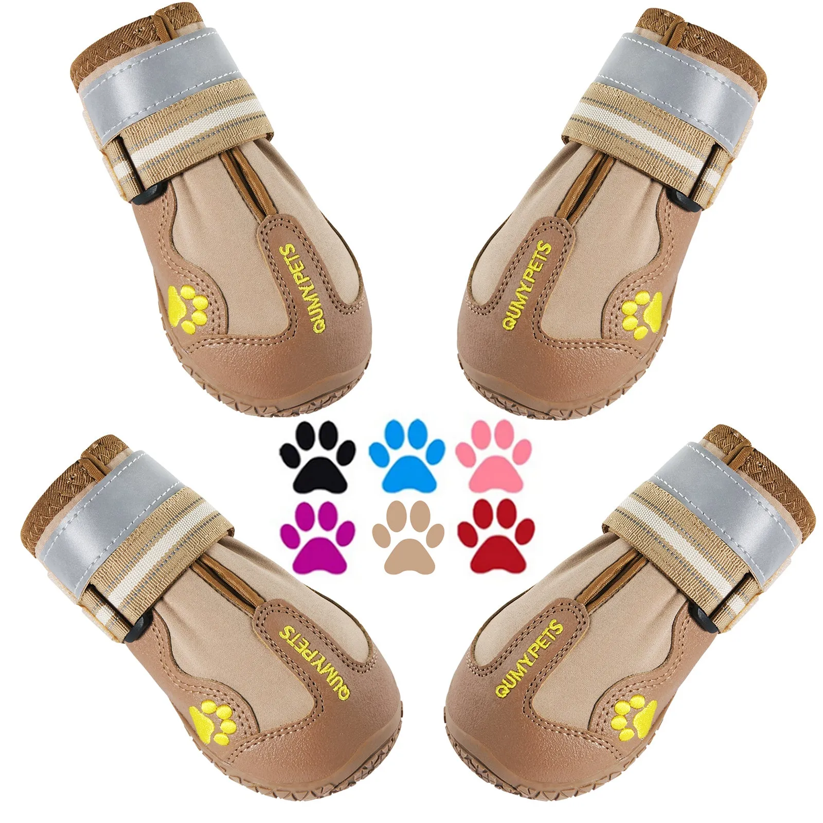 QUMY Dog Shoes for Medium Large Breed