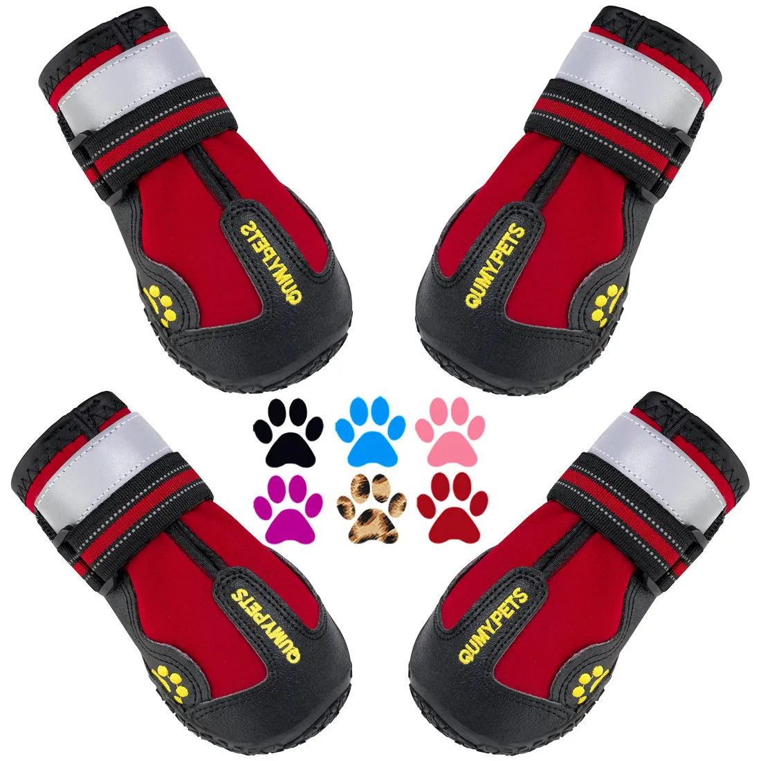 QUMY Dog Shoes for Medium Large Breed