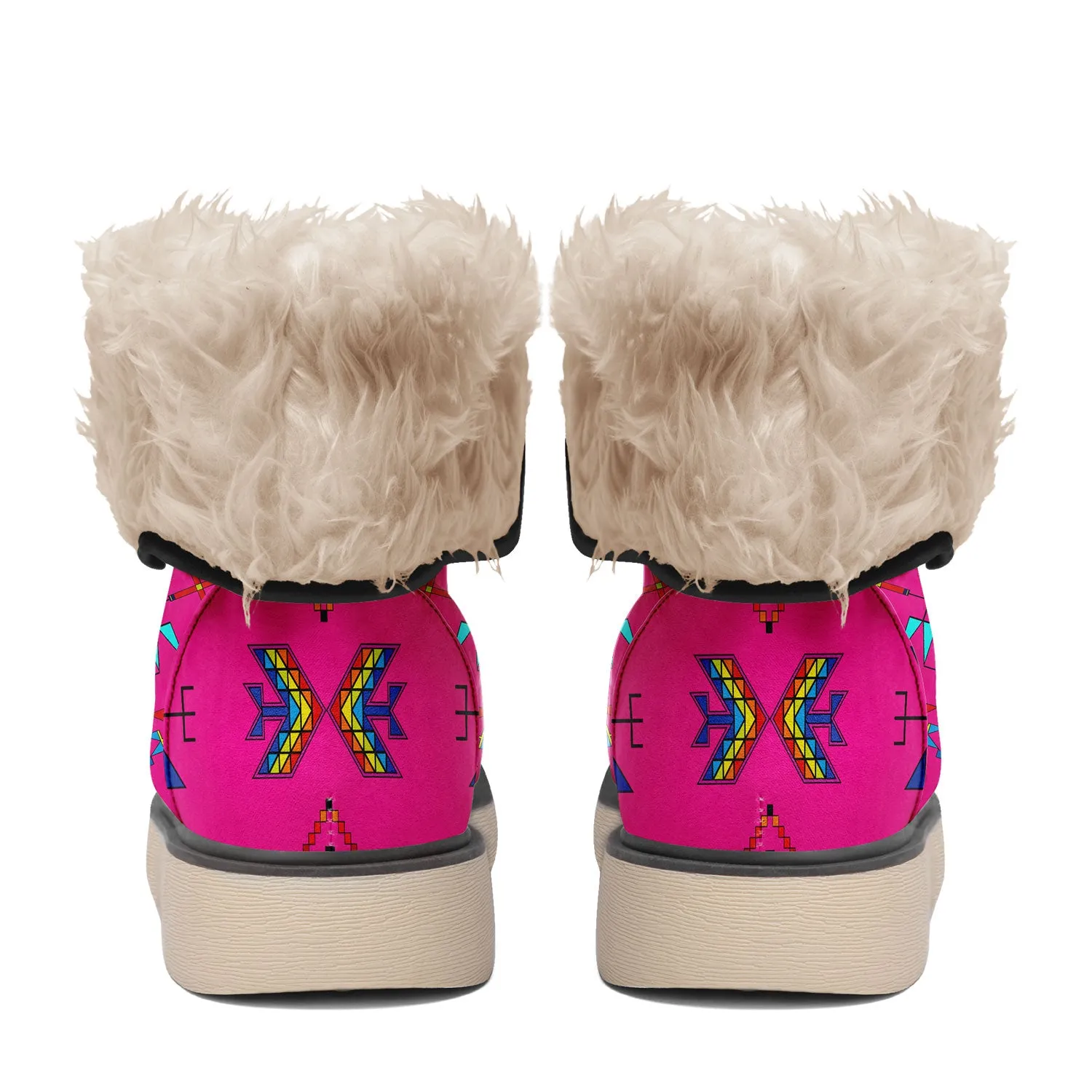 Rainy Chief Rainbow Hot Pink  Polar Winter Boots