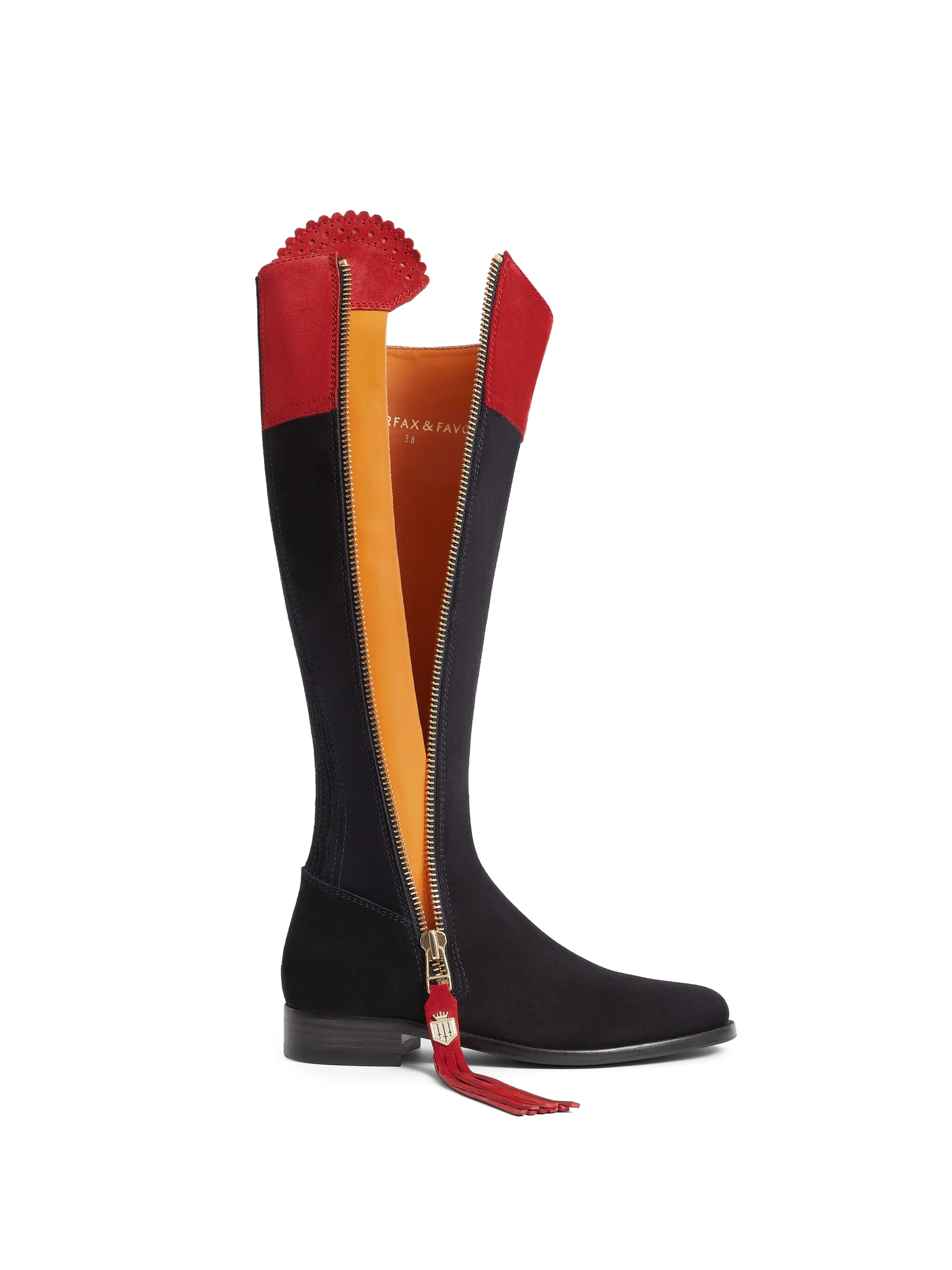 Regina (Narrow Fit) - British Equestrian Red & Navy