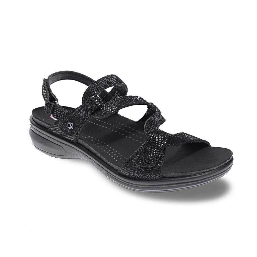 Revere Women's Miami Black Lizard