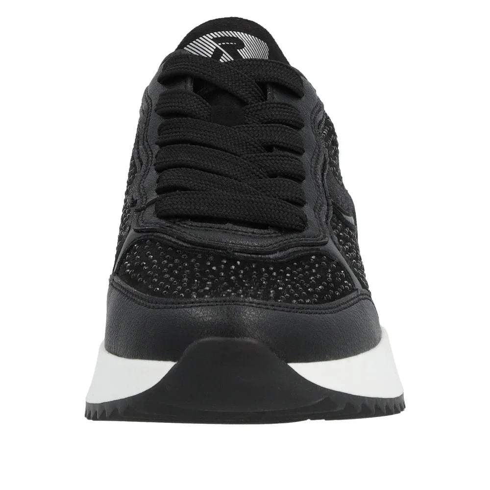 Rieker Evolution W1304-00 Rock Black Embellished Trainers