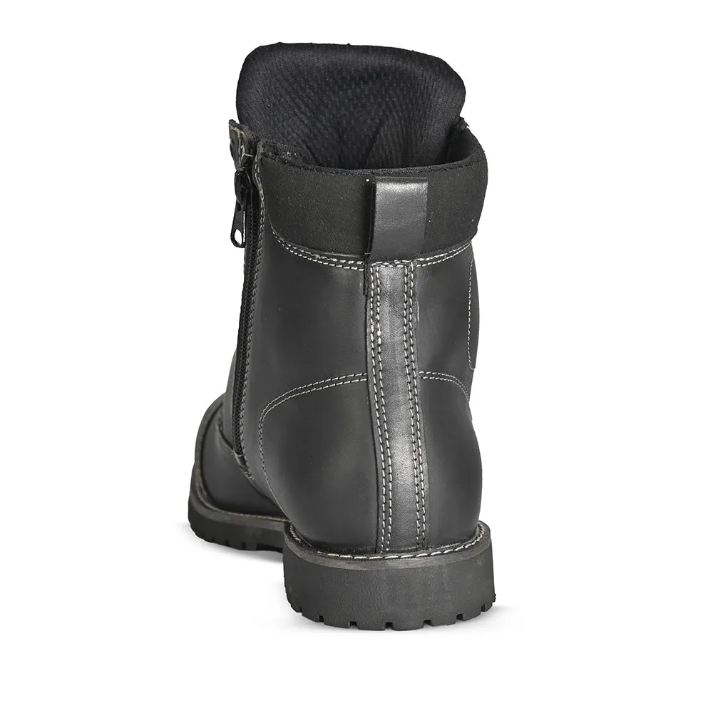 RTECH Heritage Touring Motorcycle Boot Black