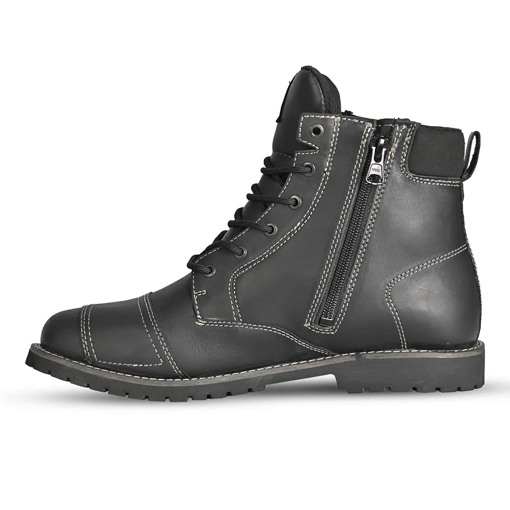 RTECH Heritage Touring Motorcycle Boot Black