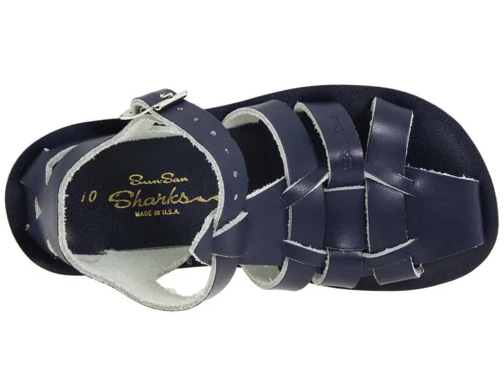 Salt Water Sandals Navy Shark Children's Sandal