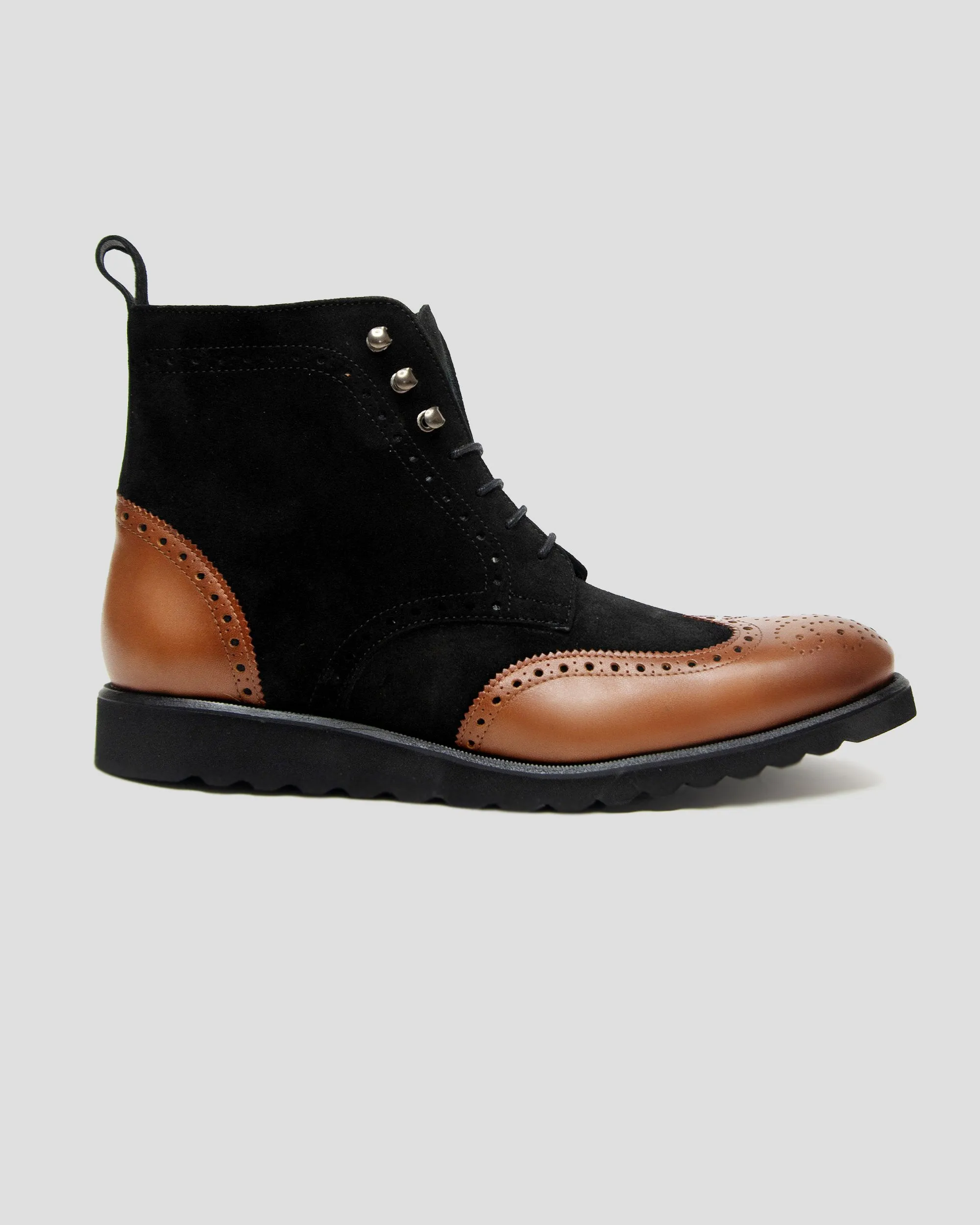 SG Rogue Sport Wingtip Boots V1 – Black   Walnut