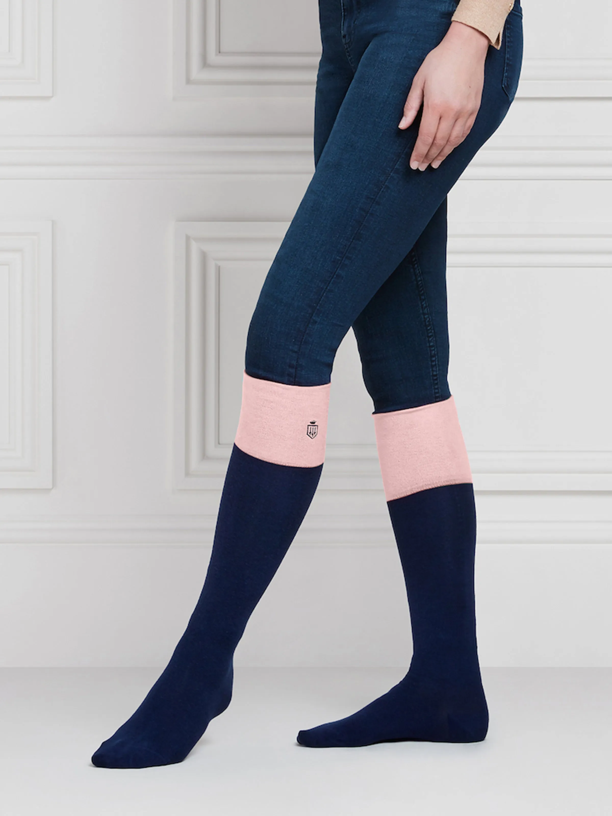 Signature Women's Knee High Sock Gift Set - Jade/Coral/Blush