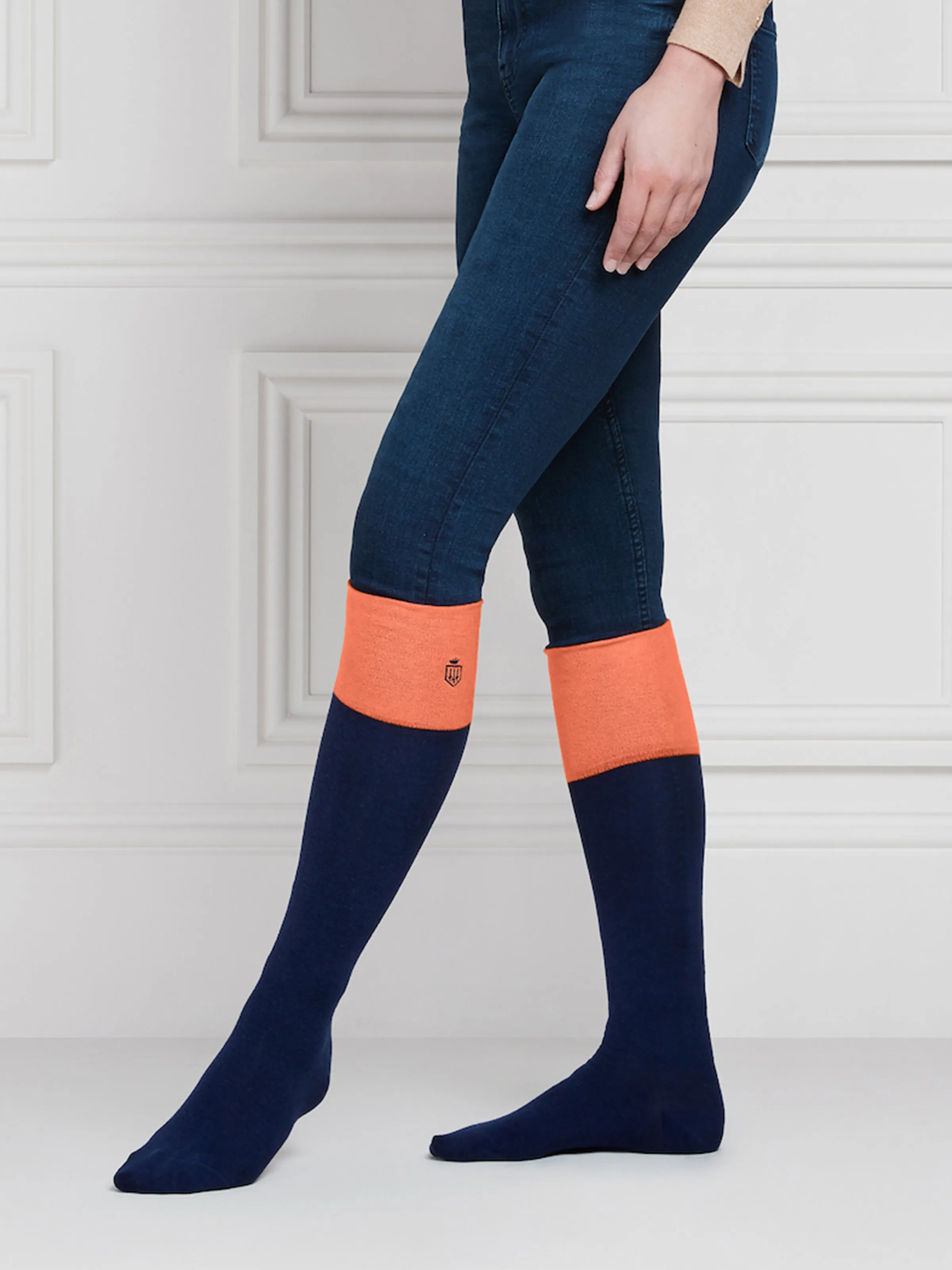 Signature Women's Knee High Sock Gift Set - Jade/Coral/Blush