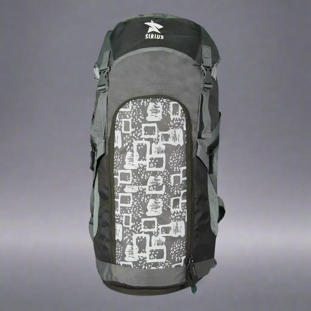 Sirius Trekking Bag Grey with White print